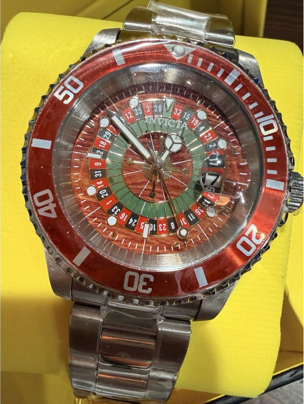 Invicta Mens Pro Diver Roulette House of Cards 40mm Quartz SS  Watch New $299